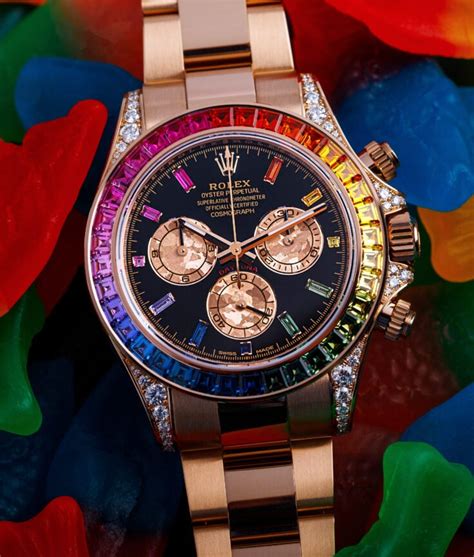 rolex daytona cosmograph rainbow|rolex rainbow daytona retail price.